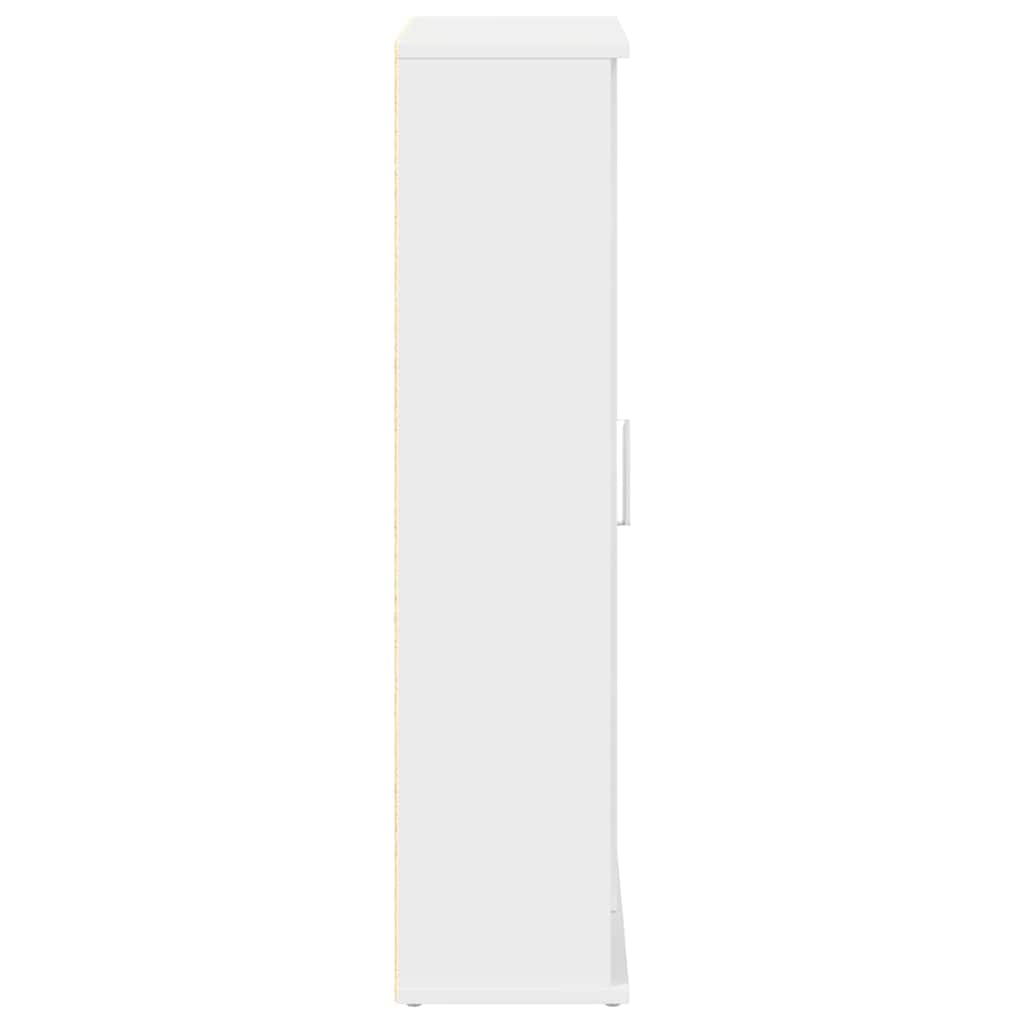 Mobile da Bagno con Portarotolo Bianco 39x22x90 cm | homemem39