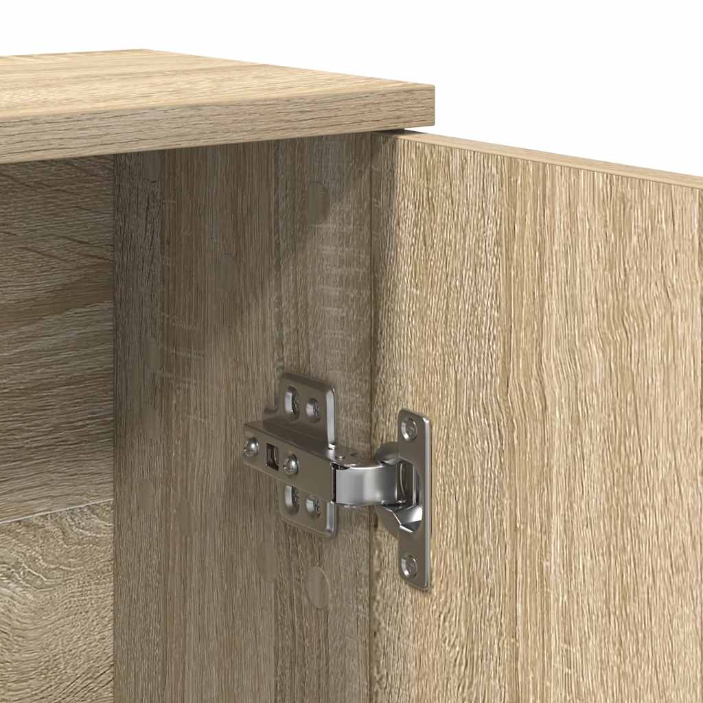Mobile da Bagno con Portarotolo Rovere Sonoma 39x22x90 cm | homemem39