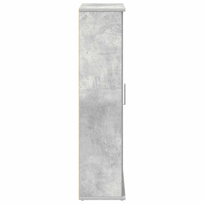 Mobile da Bagno con Portarotolo Grigio Cemento 39x22x90 cm | homemem39