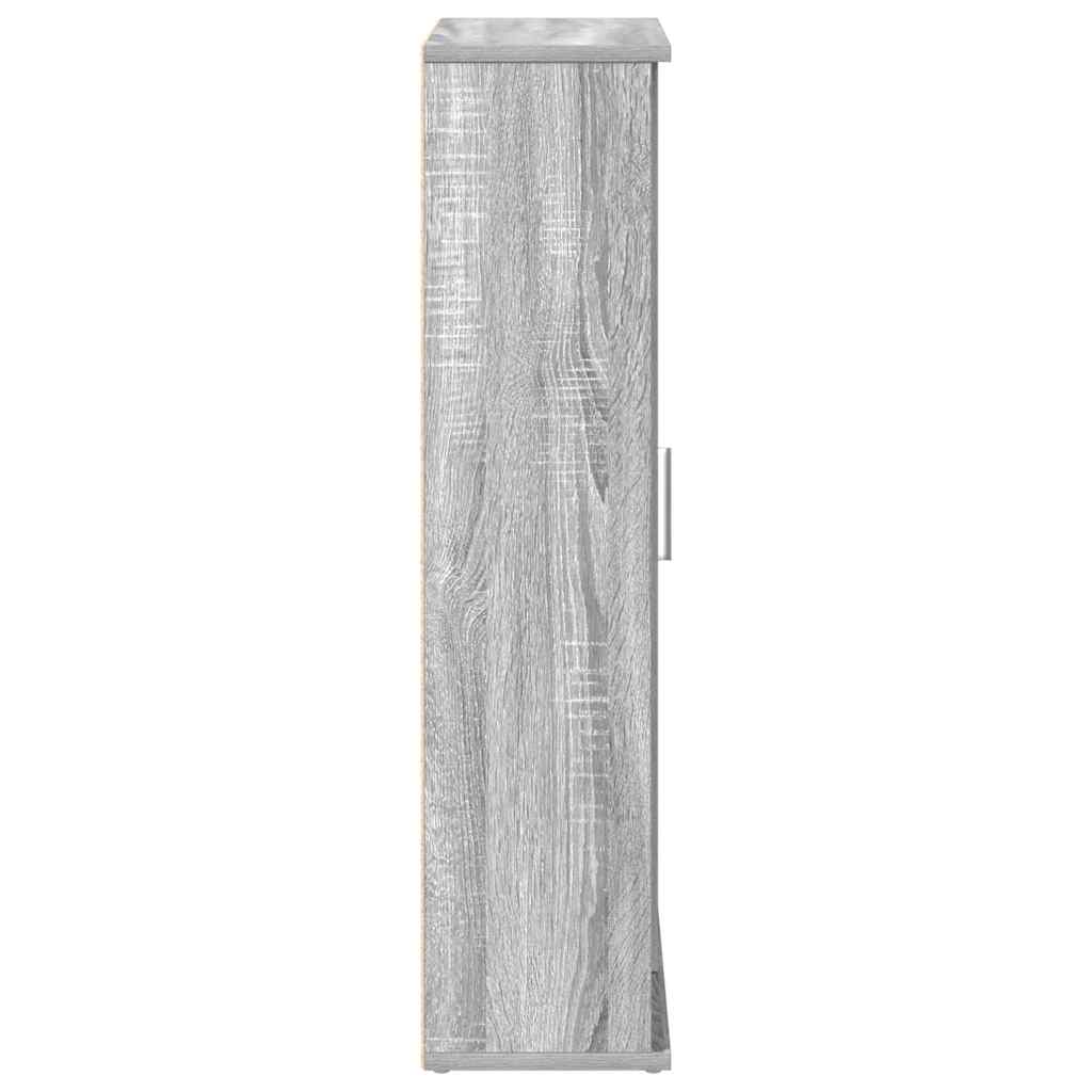 Mobile da Bagno con Portarotolo Grigio Sonoma 39x22x90 cm | homemem39