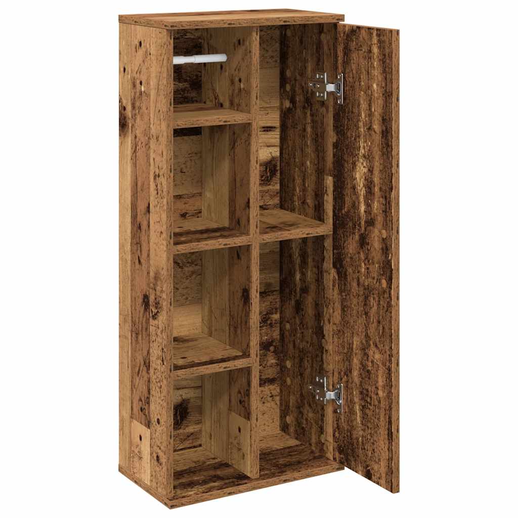 Mobile da Bagno con Portarotolo Legno Antico 39x22x90 cm | homemem39