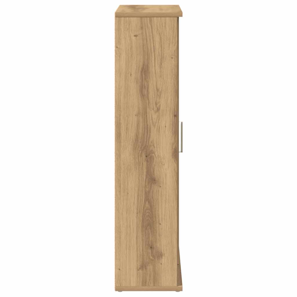 Mobile da Bagno con Portarotolo Rovere Artigianale 39x22x90 cm | homemem39