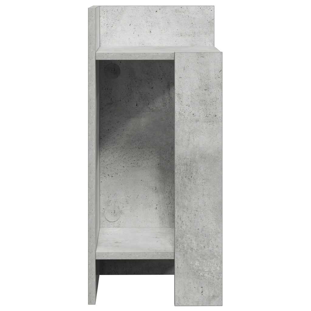 Tavolini Laterali 2 pz con Ripiano Grigio Cemento 25,5x27x60 cm - homemem39