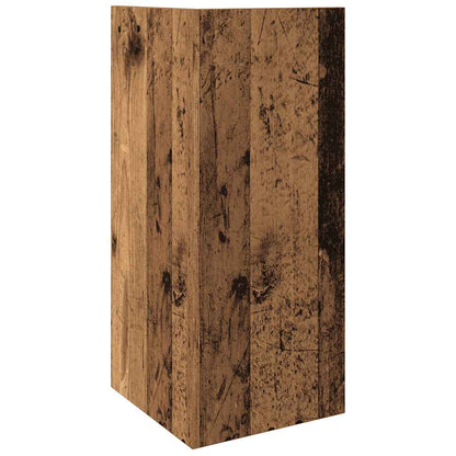 Tavolino Laterale con Ripiano Legno Antico 25,5x27x60 cm