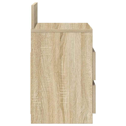Comodino con 2 Cassetti Rovere Sonoma 40x33x60 cm - homemem39