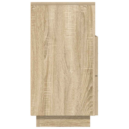 Comodino con 2 Cassetti Rovere Sonoma 36x36x68 cm