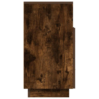 Comodino con 2 Cassetti Rovere Fumo 36x36x68 cm - homemem39