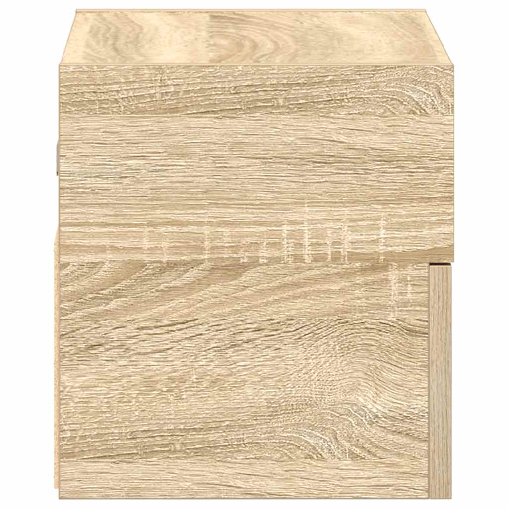 Comodino a Muro Rovere Sonoma 45x26x28,5 cm
