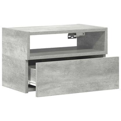 Comodini a Muro 2 pz Grigio Cemento 45x26x28,5 cm - homemem39