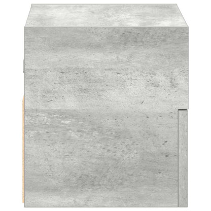Comodini a Muro 2 pz Grigio Cemento 45x26x28,5 cm - homemem39