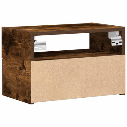 Comodino a Muro Rovere Fumo 45x26x28,5 cm - homemem39