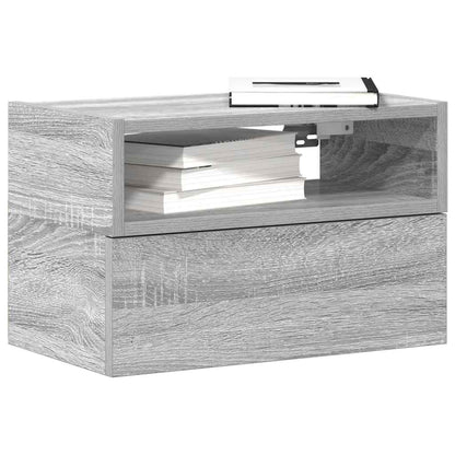 Comodini a Muro 2 pz Grigio Sonoma 45x26x28,5 cm - homemem39