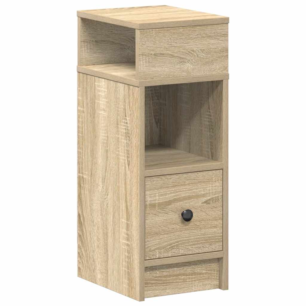 Comodino con Cassetto Rovere Sonoma 25x31x66 cm