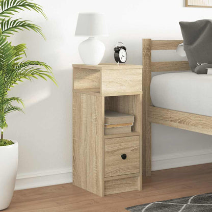 Comodino con Cassetto Rovere Sonoma 25x31x66 cm