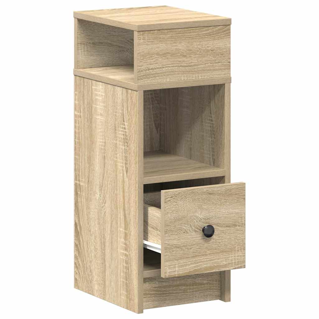 Comodino con Cassetto Rovere Sonoma 25x31x66 cm