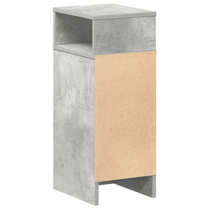 Comodino con Cassetto Grigio Cemento 25x31x66 cm