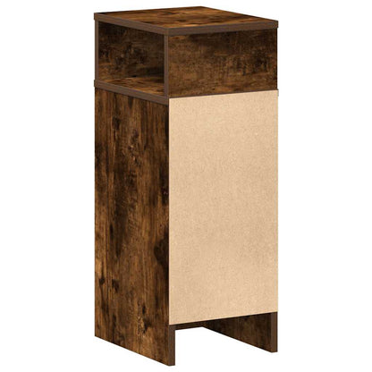 Comodini 2 pz con Cassetto Rovere Fumo 25x31x66 cm