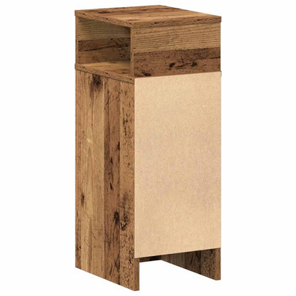 Comodino con Cassetto Legno Antico 25x31x66 cm