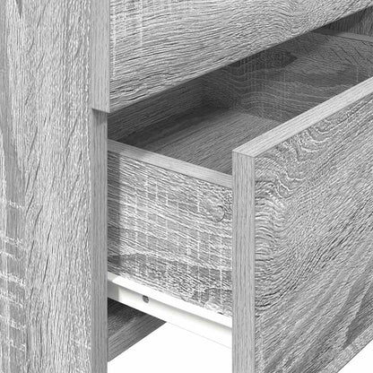 Comodino con 2 cassetti Grigio Sonoma 40x36,5x62 cm