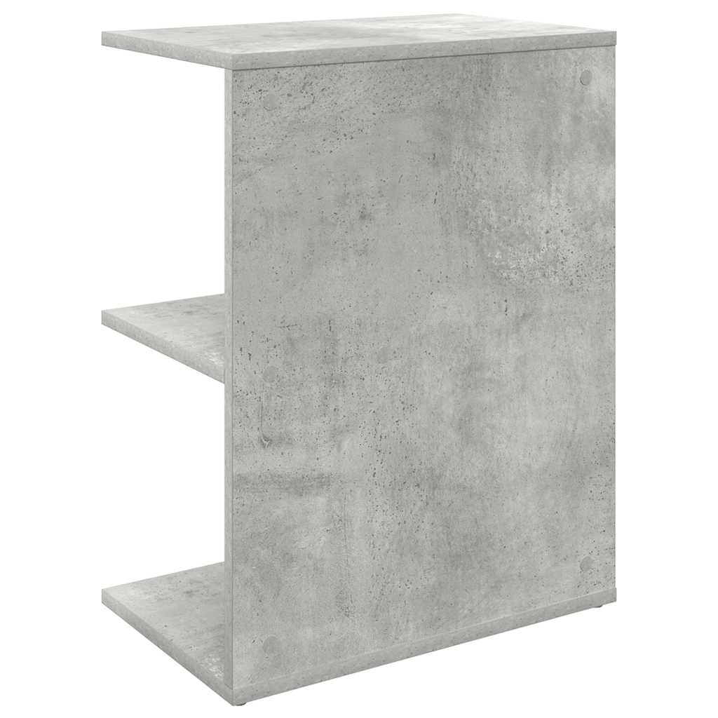 Comodino Grigio Cemento 46,5x29x61 cm in Legno Multistrato - homemem39