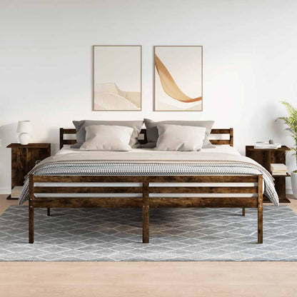 Comodini 2 pz Rovere Fumo 46,5x29x61 cm in Legno Multistrato - homemem39