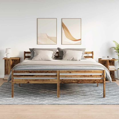 Comodini 2 pz Legno Antico 46,5x29x61 cm in Legno Multistrato - homemem39