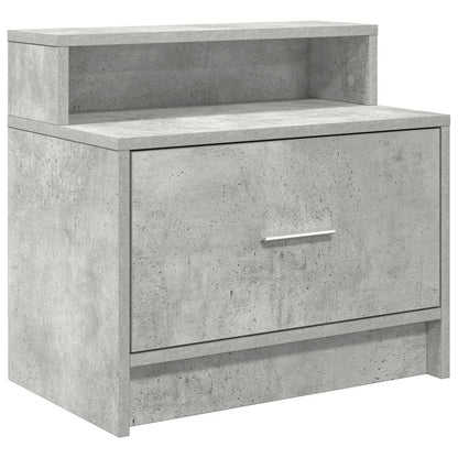 Comodino con Cassetto Grigio Cemento 51x31x47 cm - homemem39