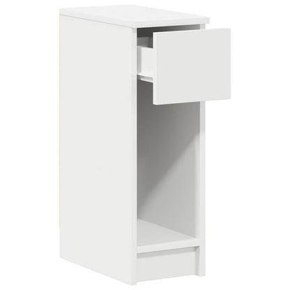 Comodini con Cassetto 2 pz Bianco 20x36x60 cm