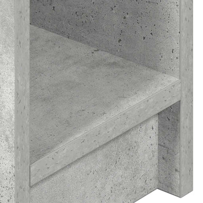 Comodino con Cassetto Grigio Cemento 20x36x60 cm