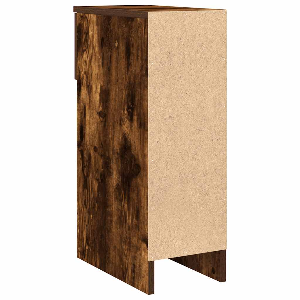 Comodini con Cassetto 2 pz Rovere Fumo 20x36x60 cm - homemem39