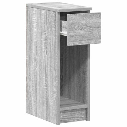 Comodino con Cassetto Grigio Sonoma 20x36x60 cm