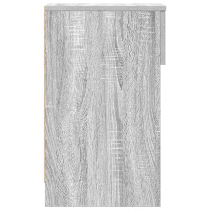 Comodino con Cassetto Grigio Sonoma 20x36x60 cm