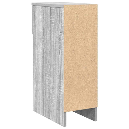 Comodini con Cassetto 2 pz Grigio Sonoma 20x36x60 cm - homemem39