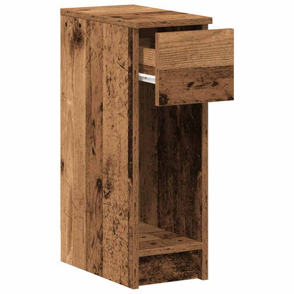 Comodino con Cassetto Legno Antico 20x36x60 cm