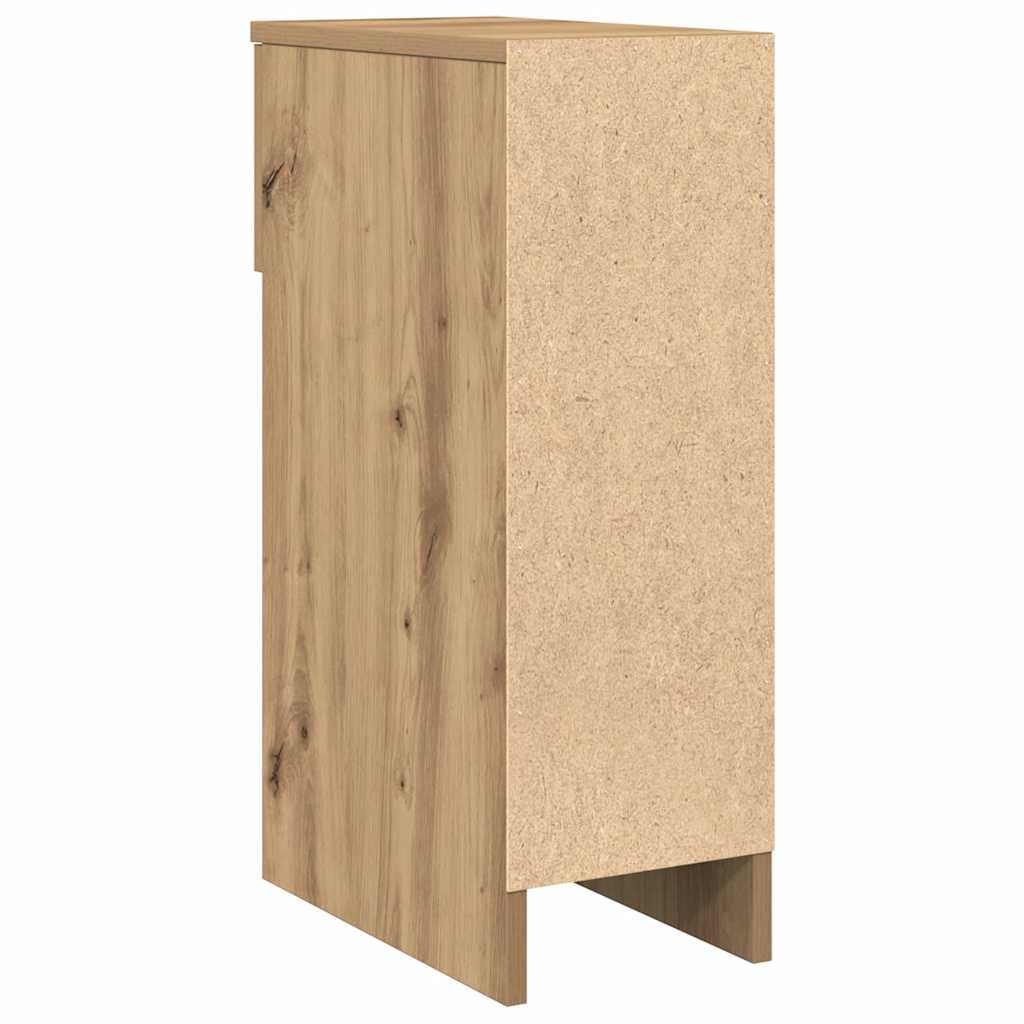 Comodino con Cassetto Rovere Artigianale 20x36x60 cm - homemem39