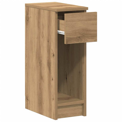 Comodini con Cassetto 2 pz Rovere Artigianale 20x36x60 cm