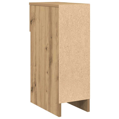 Comodini con Cassetto 2 pz Rovere Artigianale 20x36x60 cm