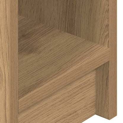 Comodini con Cassetto 2 pz Rovere Artigianale 20x36x60 cm