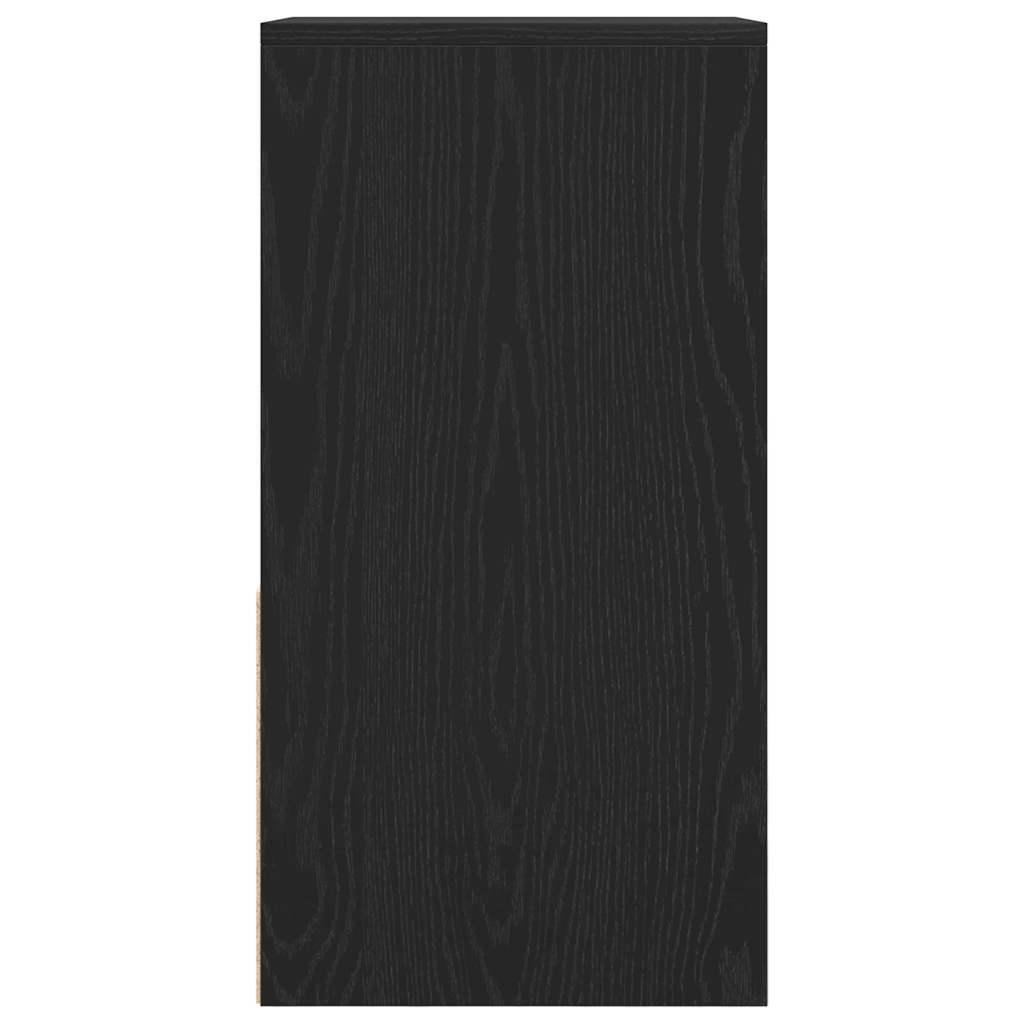 Comodino con Cassetto Rovere Nero 35x34x66,5 cm - homemem39