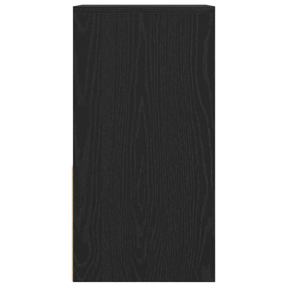 Comodini con Cassetto 2 pz Rovere Neri 35x34x66,5 cm - homemem39