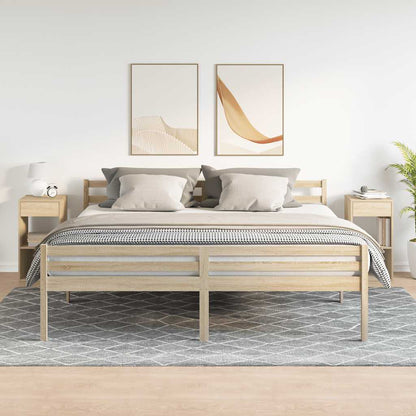 Comodini con Cassetto 2 pz Rovere Sonoma 35x34x66,5 cm - homemem39