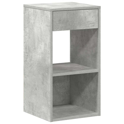 Comodino con Cassetto Grigio Cemento 35x34x66,5 cm - homemem39