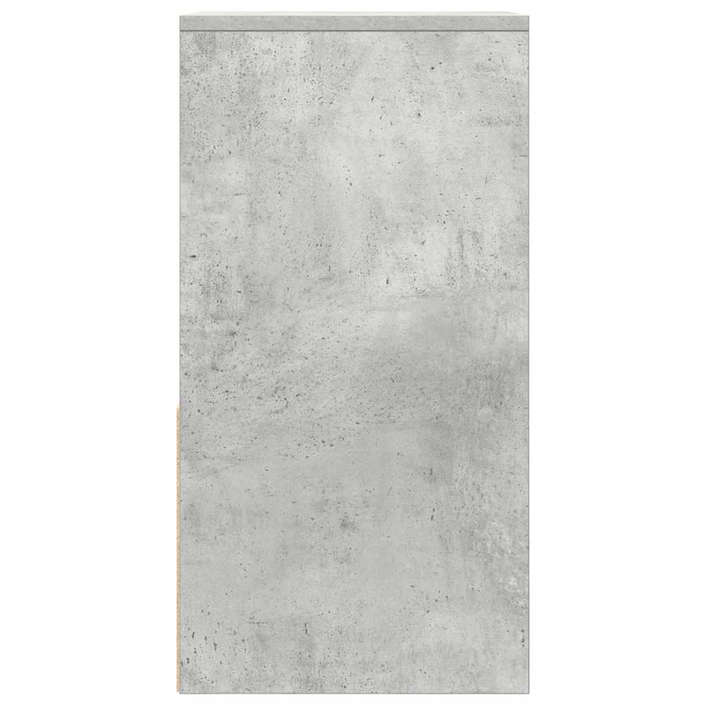 Comodino con Cassetto Grigio Cemento 35x34x66,5 cm - homemem39