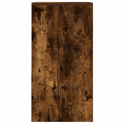 Comodini con Cassetto 2 pz Rovere Fumo 35x34x66,5 cm