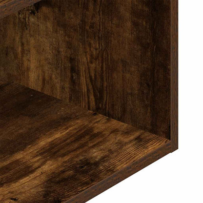 Comodini con Cassetto 2 pz Rovere Fumo 35x34x66,5 cm