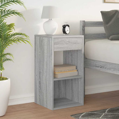 Comodino con Cassetto Grigio Sonoma 35x34x66,5 cm - homemem39