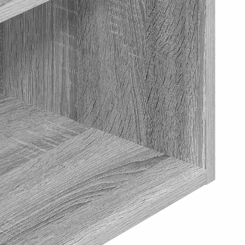 Comodini con Cassetto 2 pz Grigio Sonoma 35x34x66,5 cm - homemem39