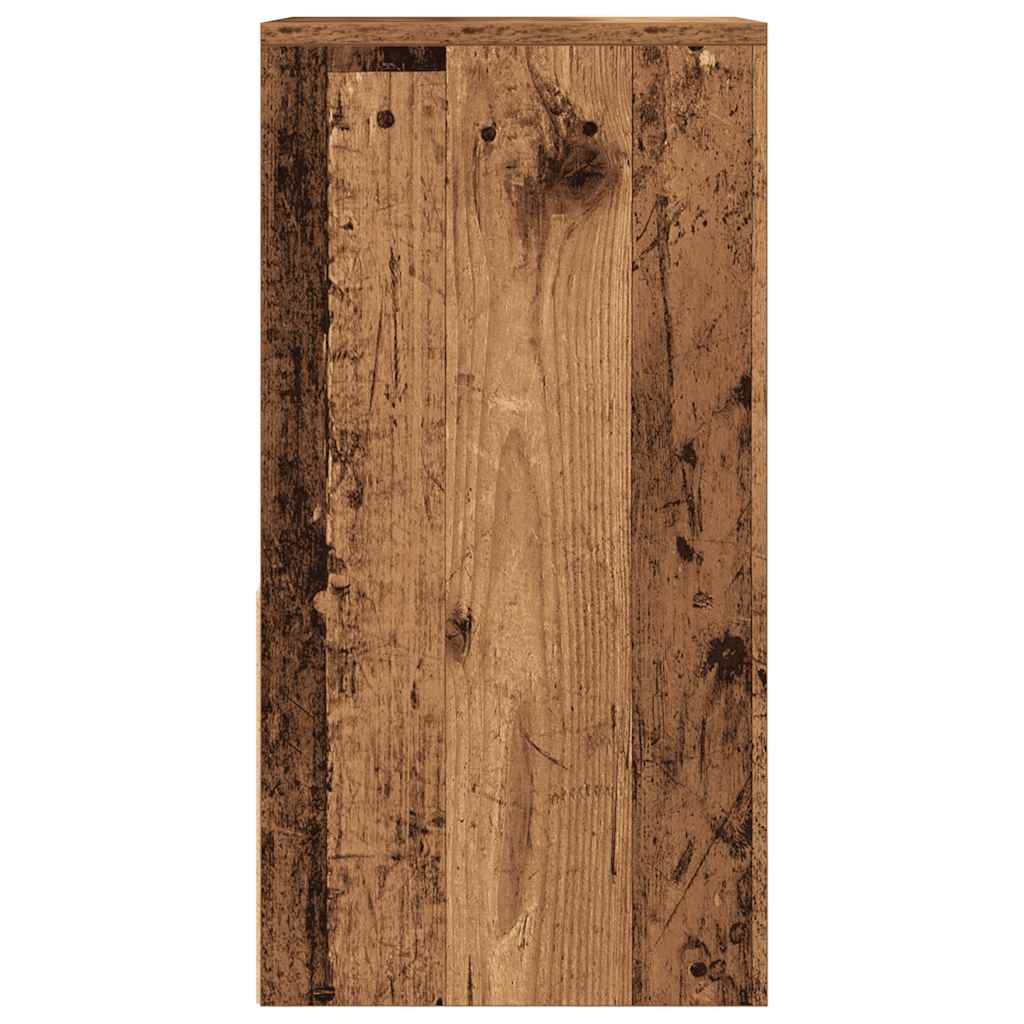 Comodini con Cassetto 2 pz Legno Antico 35x34x66,5 cm - homemem39
