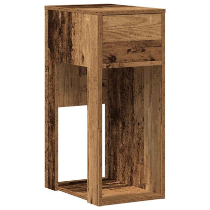 Supporto per Computer a Torre con Cassetto Antico 30x44x74 cm - homemem39