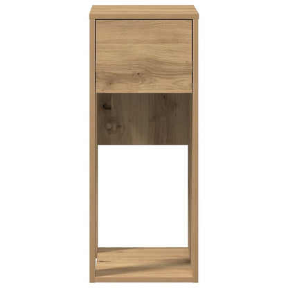 Supporto per Computer a Torre con Cassetto Rovere 30x44x74 cm - homemem39